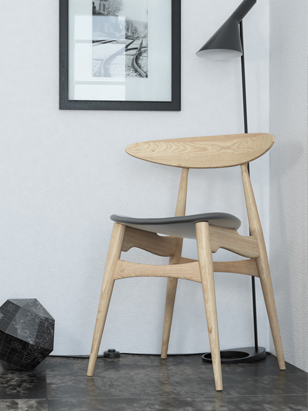 Rendering Fotorealistico Sedia Carl Hansen Rendering Fotorealistico Sedia Carl Hansen